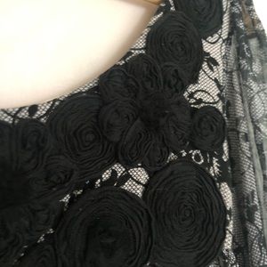 Women’s black & light pink blouse